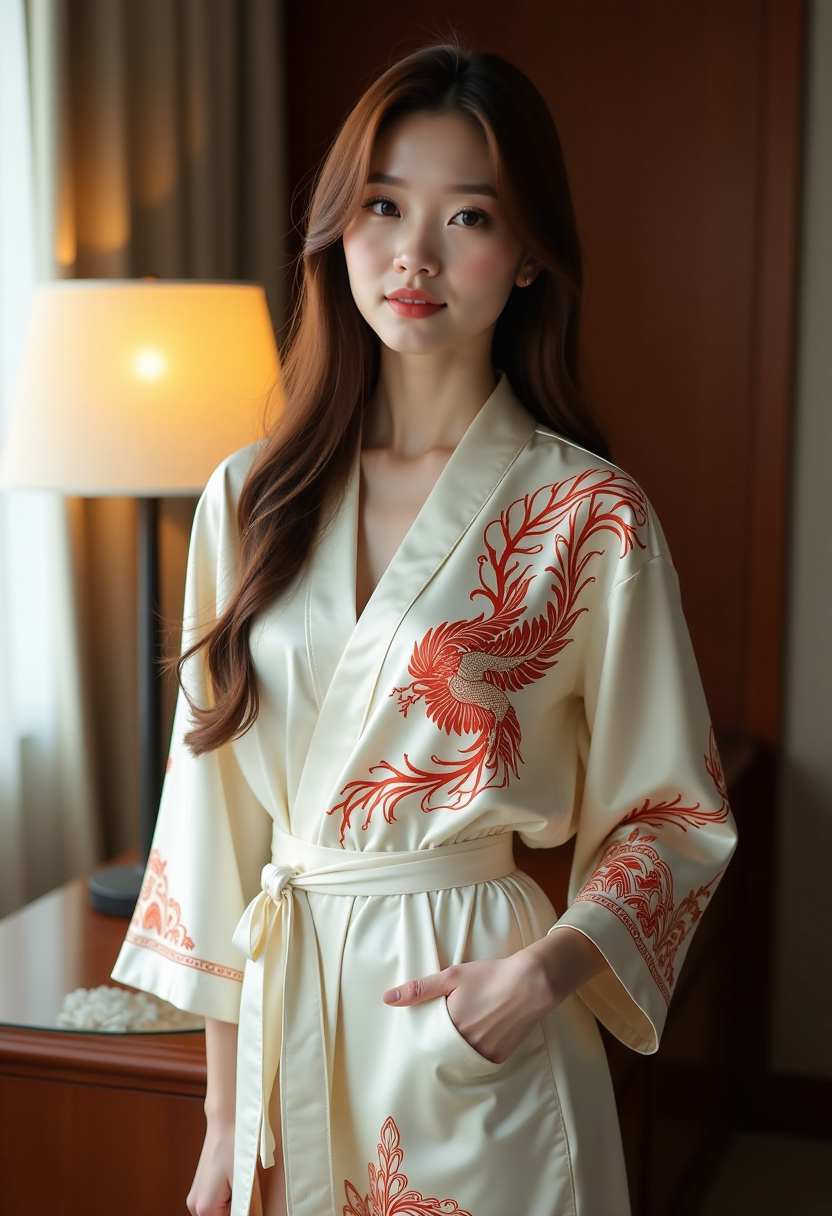 晚风吹过走廊